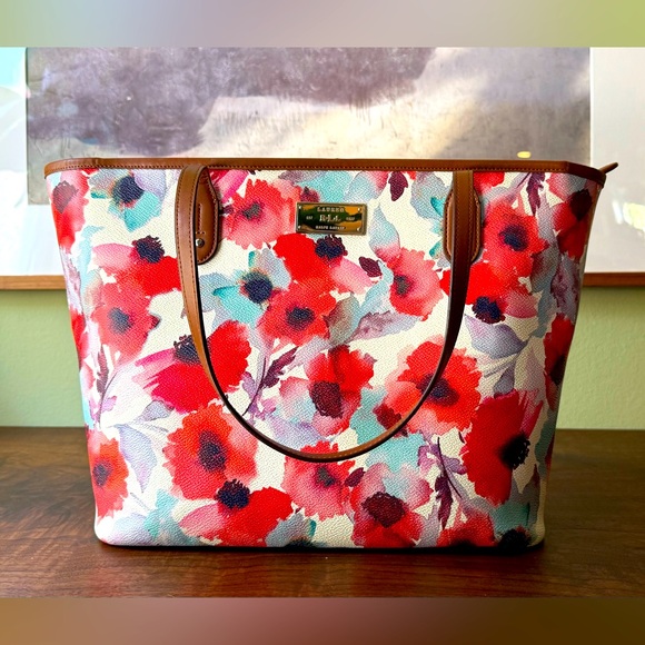 Ralph Lauren Floral Tote Bag